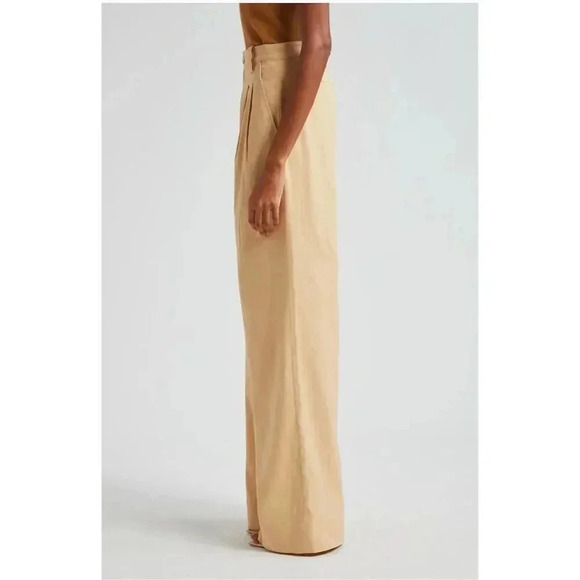 A.L.C. Women's Size 6 High Waist Wide Leg Pants Tommy || Trousers Linen Blend - Picture 4 of 6